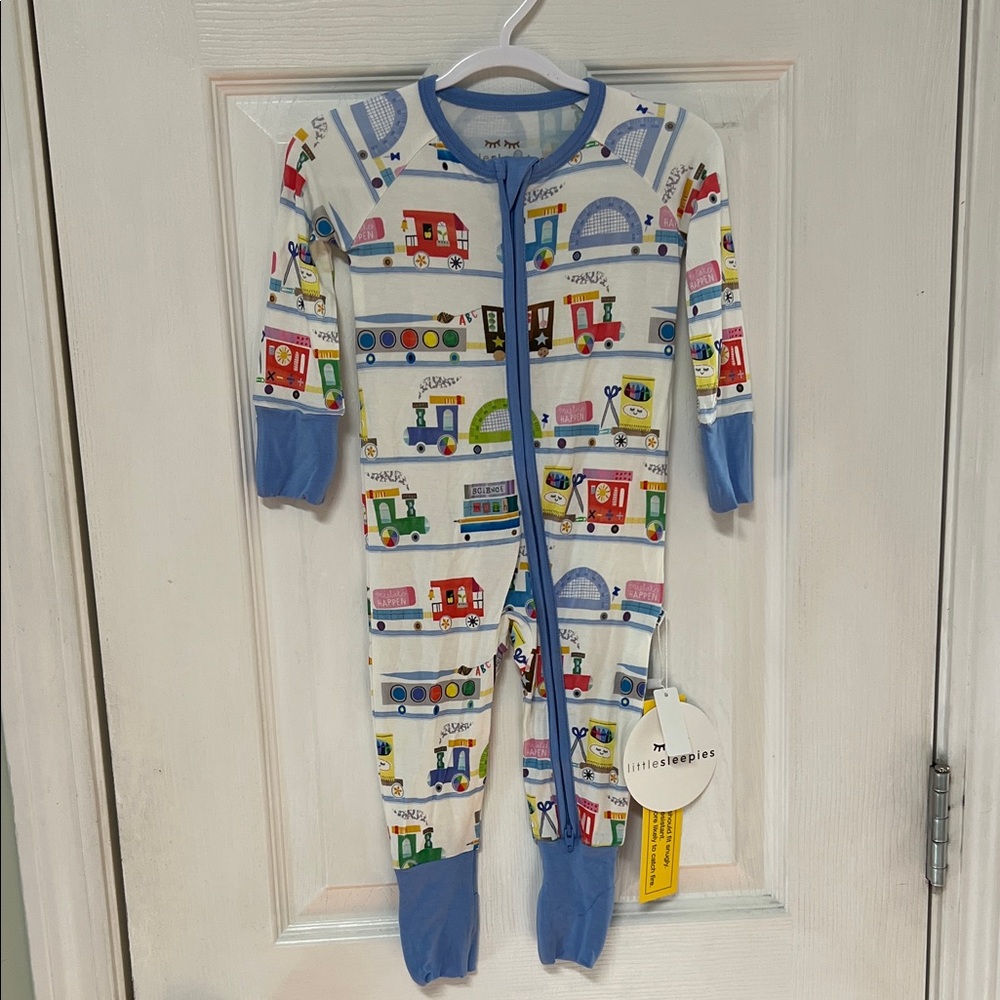 NWT Little Sleepies Education Train Zippy